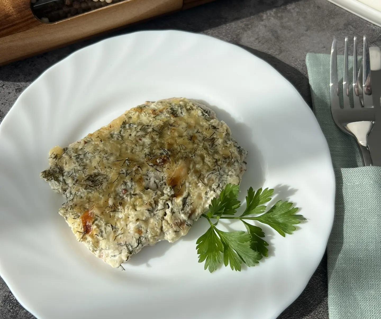 Куриная грудка с сыром и чесноком